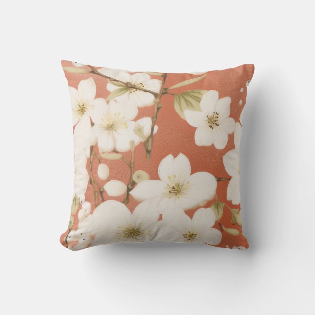 "Floral decoratief kussen" Kussen (Voorkant)