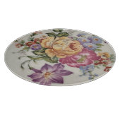 Floral Decoratieve Glas Snijplank (Hoek)