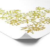 Floral Decorative Border Wedparty Sign Poster (Hoek)