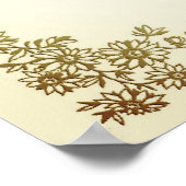 Floral Decorative Border Wedparty Sign Poster (Hoek)