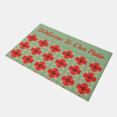 Floral Decorative Designer Deurmat (Schuin)