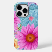  Floral Decorative iPhone 14 Pro hoesje (Achterkant)