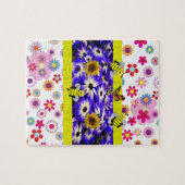 Floral Decorative Jigzaag Puzzle Legpuzzel (Horizontaal)