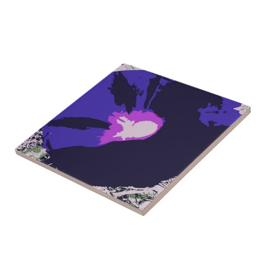 Floral Decorative Tile Tegeltje (Zijkant)