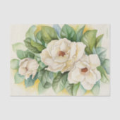 Floral Decoupage Magnolia White Waterverf Tissuepapier (Voorkant)