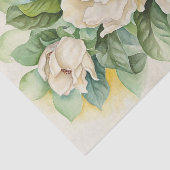 Floral Decoupage Magnolia White Waterverf Tissuepapier (Detail)