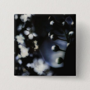 Floral Deep Vierkante Button 5,1 Cm
