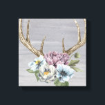 Floral Deer Antlers Canvas Afdruk<br><div class="desc">Floral Deer Antlers. Artiest: Grace Popp. Afbeelding-ID: 151088GG.</div>