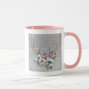 Floral Deer Antlers Mok