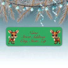 Floral Deer, Floral Fawn, Doe, Rendier 🦌🎄 Groen