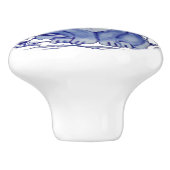 Floral Delft Dedham mama Baby Keramische Knop (Zijkant)