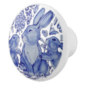 Floral Delft Dedham mama Baby Keramische Knop (Rechts)