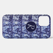 Floral Delft Dedham Monogram Case-Mate iPhone Case (Achterkant (horizontaal))