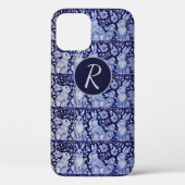 Floral Delft Dedham Monogram Case-Mate iPhone Case (Achterkant)