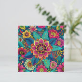 Floral Delight Kaart (Staand voorkant)