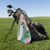 Floral Delight Notitieboek Golfhanddoek (Groen)