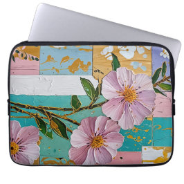 Floral Delight Notitieboek Laptop Sleeve