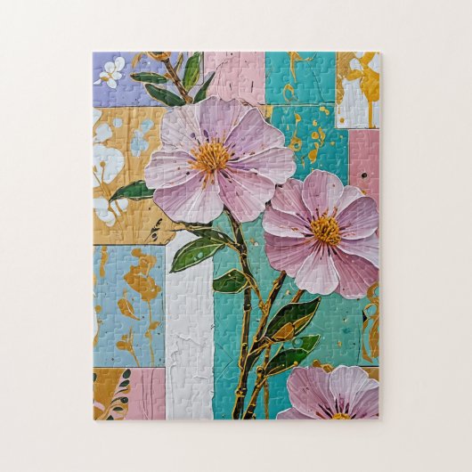 Floral Delight Notitieboek Legpuzzel (Verticaal)
