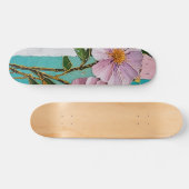 Floral Delight Notitieboek Persoonlijk Skateboard (Horizontaal)