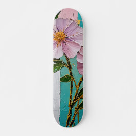 Floral Delight Notitieboek Persoonlijk Skateboard