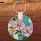 Floral Delight Notitieboek Sleutelhanger (Achterkant)