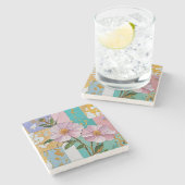 Floral Delight Notitieboek Stenen Onderzetter (Zijkant)