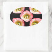 Floral Delight Ovale Sticker (Tas)