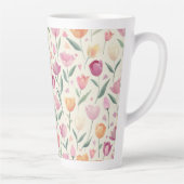 Floral Delight Pattern Latte Mok (Rechts)