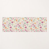 Floral Delight Pattern Yogamat (Voorkant (horizontaal))