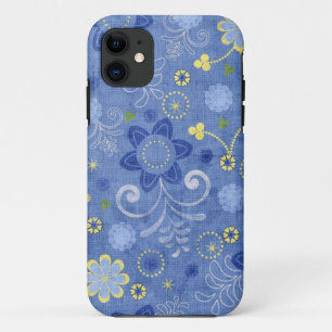 Floral Denim Case-Mate iPhone Case