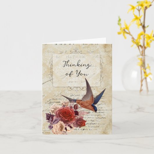  Floral Denking van U Kaart (Gele Bloem)