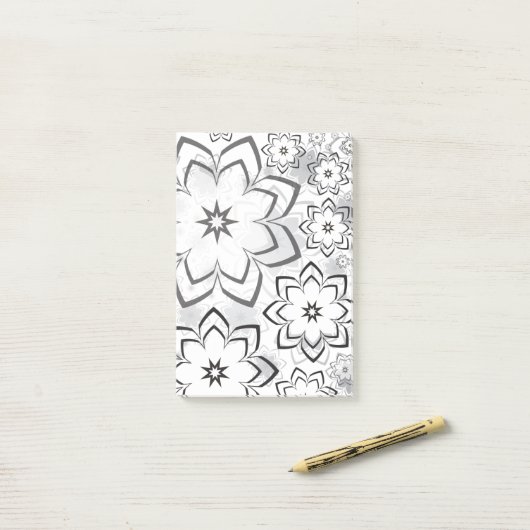 Floral Design 11 Post-it® Notes (Op bureau)