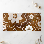 Floral Design 13 Drieluik Wenskaart (Binnen)