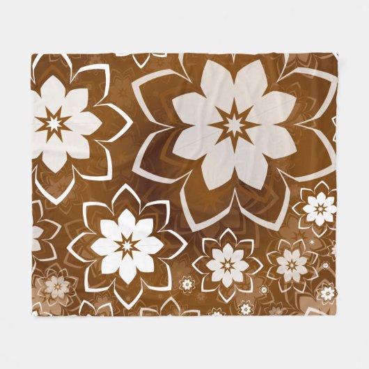 Floral Design 13 Fleece Deken (Voorkant (Horizontaal))