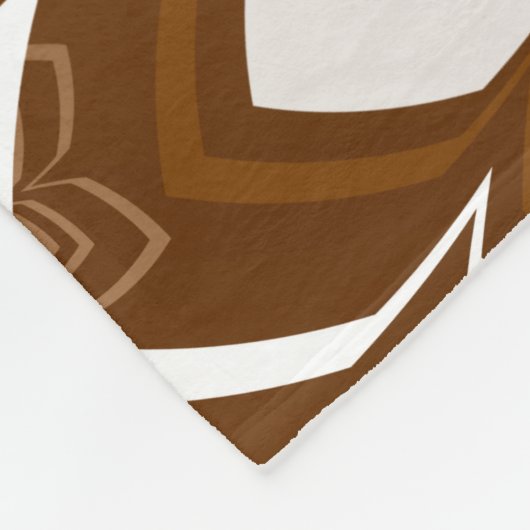 Floral Design 13 Fleece Deken (Hoek)