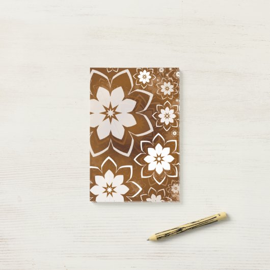 Floral Design 13 Post-it® Notes (Op bureau)