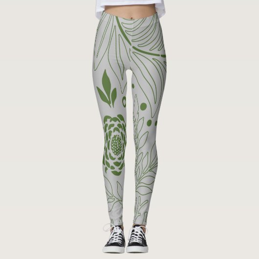 Floral Design 17 Leggings (Voorkant)
