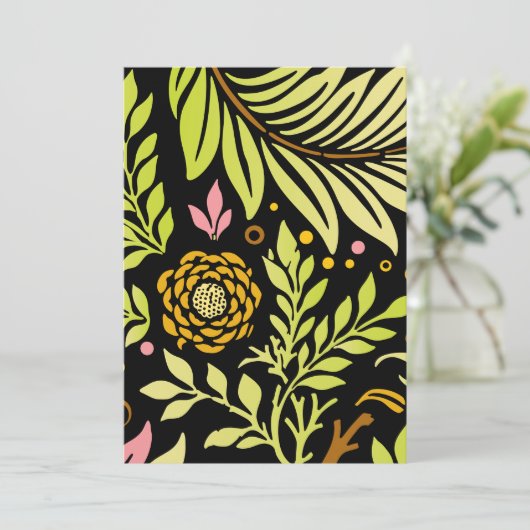 Floral Design 18 Bedankkaart (Staand voorkant)
