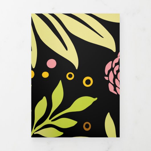 Floral Design 18 Drieluik Wenskaart (Cover)