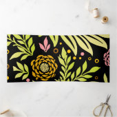 Floral Design 18 Drieluik Wenskaart (Binnen)