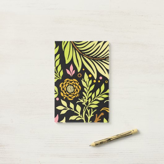 Floral Design 18 Post-it® Notes (Op bureau)