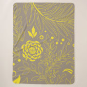 Floral Design 18 Sherpa Deken (Voorkant)
