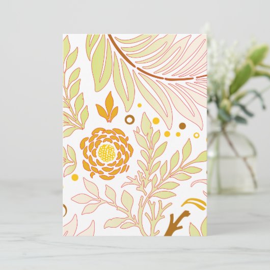 Floral Design 19 Bedankkaart (Staand voorkant)
