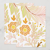 Floral Design 19 Bedankkaart (Voorkant / Achterkant)