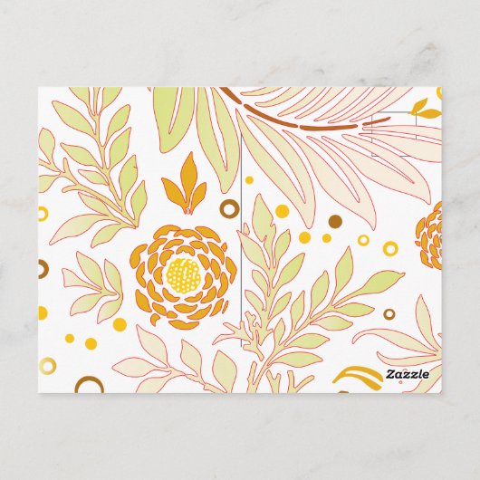 Floral Design 19 Briefkaart (Achterkant)