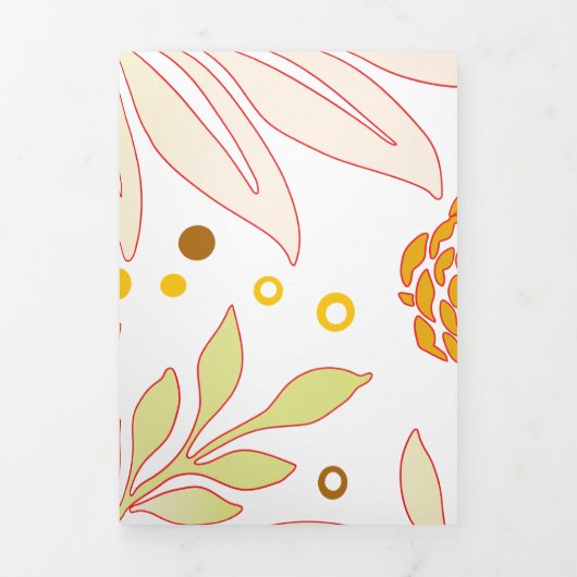 Floral Design 19 Drieluik Wenskaart (Cover)