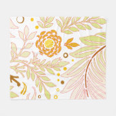 Floral Design 19 Fleece Deken (Voorkant (Horizontaal))