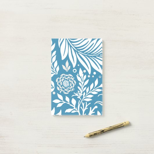 Floral Design 20 Post-it® Notes (Op bureau)