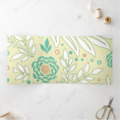 Floral Design 21 Drieluik Wenskaart (Binnen)