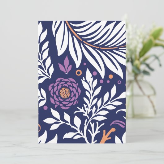 Floral Design 22 Bedankkaart (Staand voorkant)